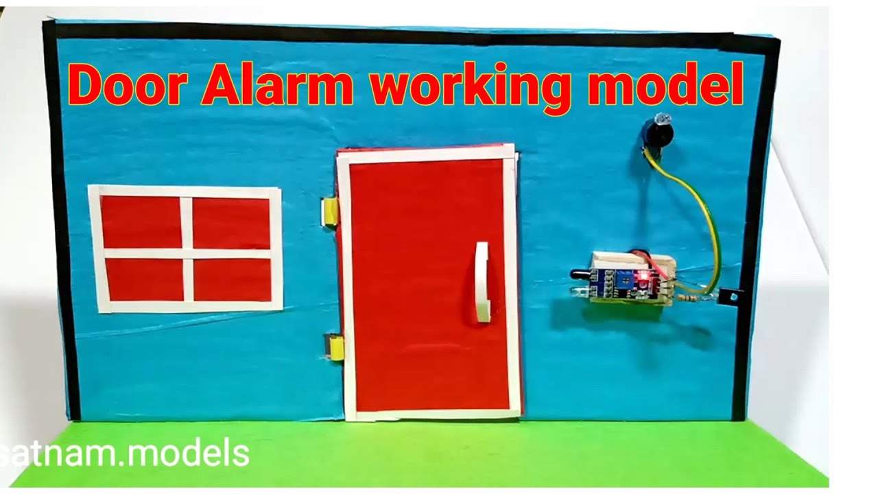 How to make door alarm model senser door alarm project for school working door alarm model