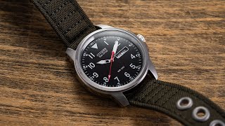 A No Nonsense Field Watch Under $200 - Citizen Chandler 37mm - YouTube