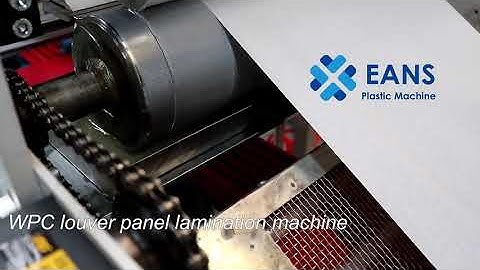 WPC Louver Wall Panel Extrusion Making Machine Production Line With Lamination Machine