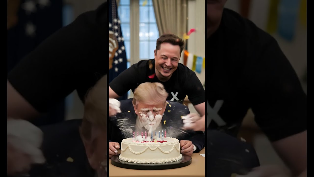 Even On His Birthday Funny Trump Elonmusk