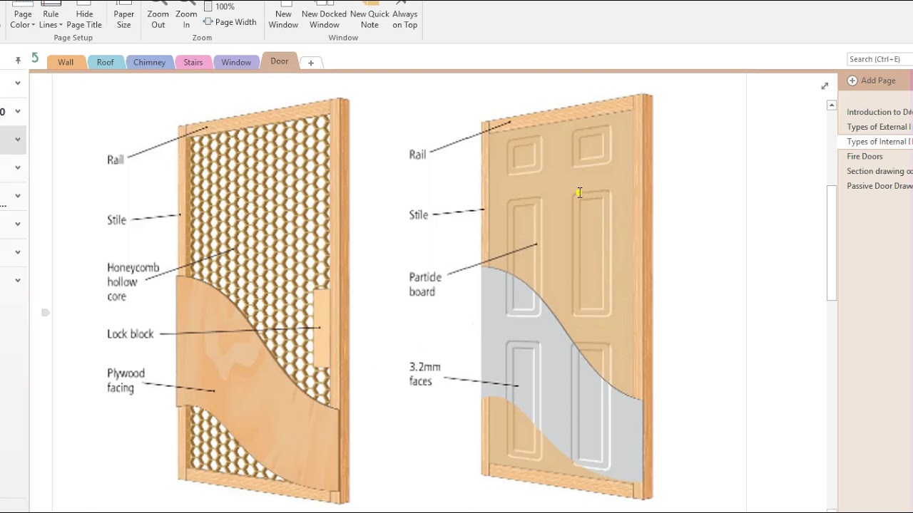 Construction Studies Doors and Passive Door Drawing YouTube
