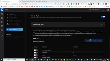 UniFi Talk Tutorial 02 - How to setup UniFi Talk with a 3rd-party SIP voice gateway