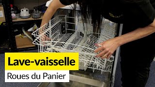 DL-pro Set de 4 Roulettes pour panier de lave-vaisselle supérieur  compatible avec Bosch Siemens 00424717 424717 Küppersbusch 424090 Whirlpool