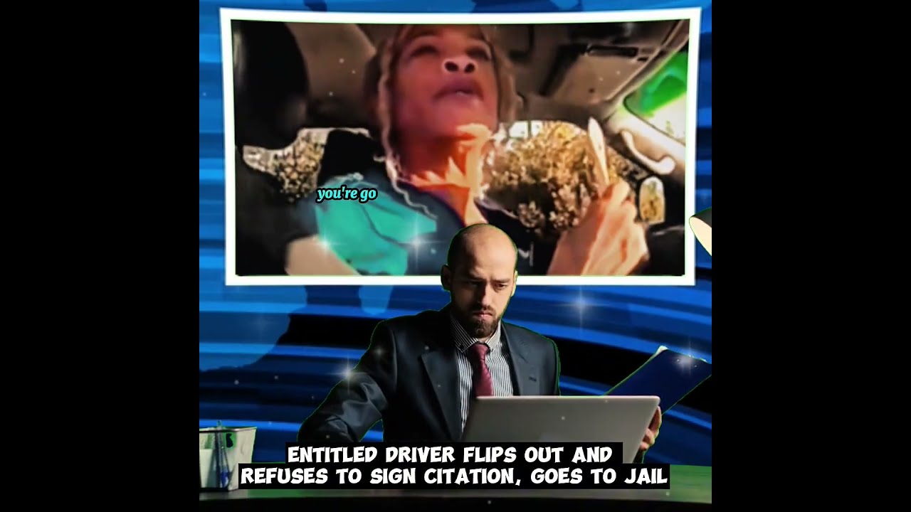Entitled Driver Flips Out And Refuses To Sign Citation Goes Jail1
