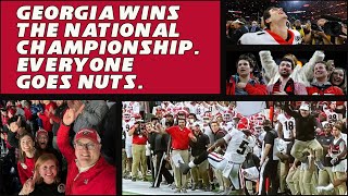 Georgia Wins the National Championship. Everyone Goes Nuts.