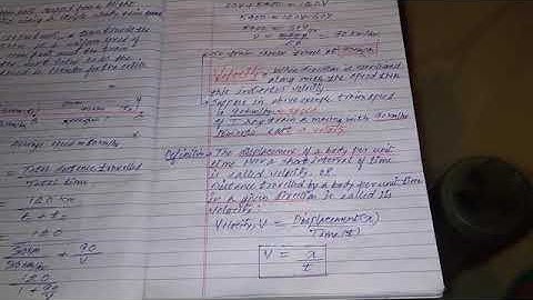 Velocity | Can be positive ,negative,zero