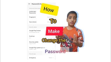 How to make change the password in the mobile 