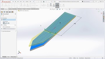 23 SolidWorks – How to Bend a Part using the Sketch Bend Feature – Intro to SolidWorks Sheet Metal
