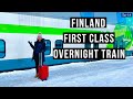 First Class Overnight Train In Finland (private room with shower)|Our Adventures Train Journey Hindi