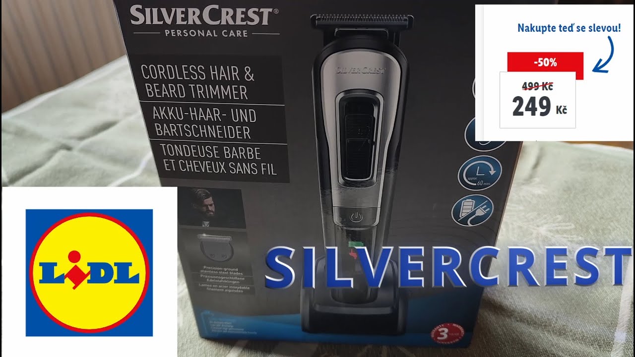 SILVERCREST® Zastřihovač vlasů a vousů SHBS 3 7 D5 - YouTube