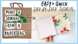 EASY Paper Bag Junk Journal Tutorial | Step By Step DIY Last Minute Gift