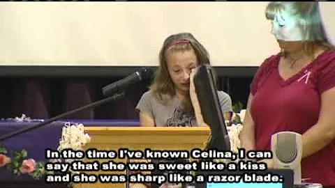 Community Holds Memorial Service For 11-Year-Old Celina Cass