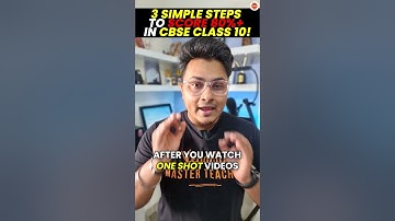 3 Simple Steps to Score 80%+ in CBSE Class 10 Board Exam 2023-24🔥 | 10th Board Exam Tips #CbseExam