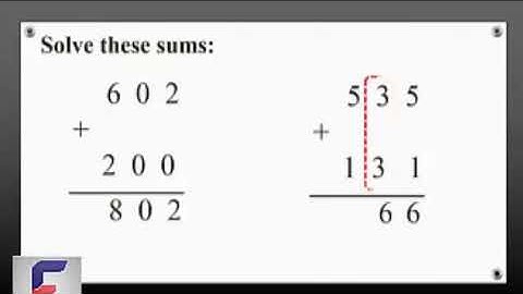 BMC Std 4 Maths Addition without carry over Urdu Medium Semi English