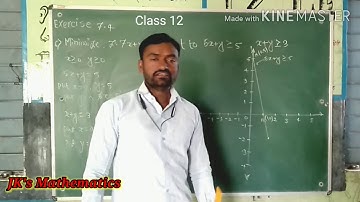 Exercise 7.4 Part 2  Chap7 Linear programming Class 12 Maths Maharashtra State board