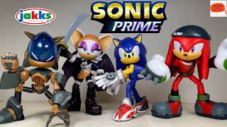 SONIC PRIME! Netflix Wave 4 Jakks Pacific Grim Trooper Batten Rouge Knucks Hedgehog Figure Review