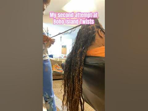 Boho Island Twists #protectivestyles #bohotwists #sengelesetwist # ...