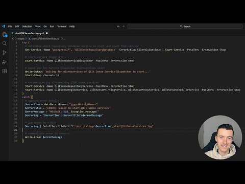 Automate starting of Qlik Sense services