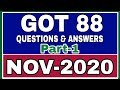 Got 88 november 2020 question paper with answers