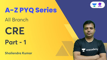 L - 1 | A–Z PYQs of CRE | All Branches | CRE | Shailendra Kumar | Planet GATE
