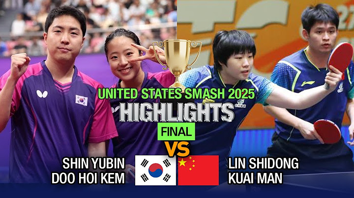 세계랭킹 1위 vs 2위 결승 미국 스매시 2025 혼합복식 신유빈/임종훈(대한민국) vs 린시동/쿠아이만(중국)