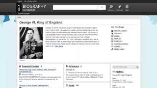 Using Gale's Biography In Context - Topic Pages & Documents