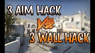 3 AİMHACK VS 3 WALLHACK İNANILMAZ OLDU!! (CS:GO)