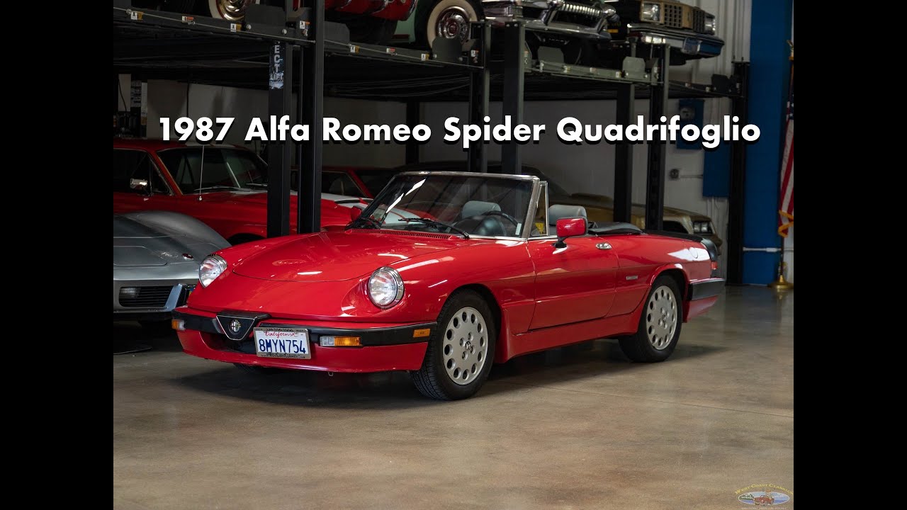1987 Alfa Romeo Spider Quadrifoglio arrives for sale at West Coast