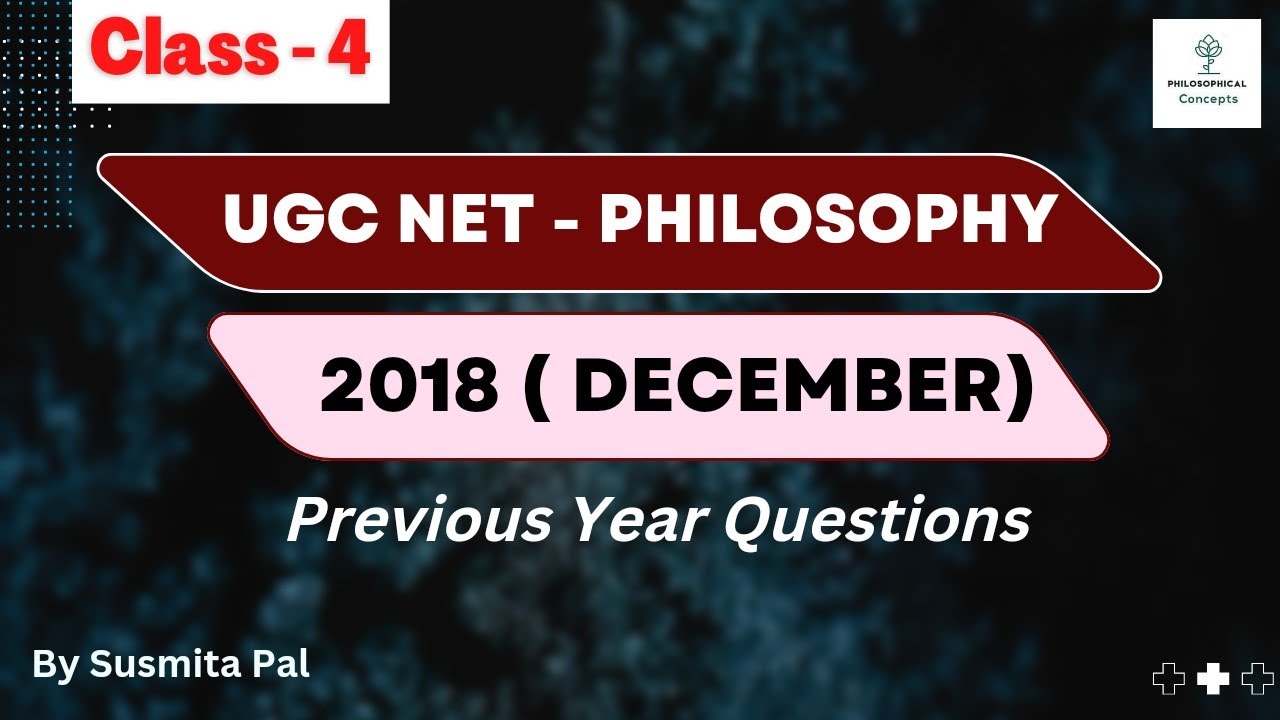 UGC NET Philosophy Question paper 2018 || Nta Ugc Net Philosophy pyq ...