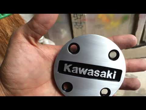 Restorasi emblem mesin kawasaki ninja