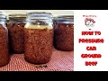 How To Pressure Can Ground Beef