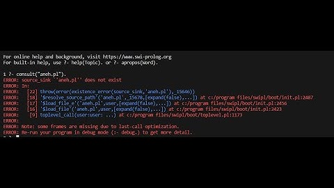 Error Prolog in Vscode Windows 10