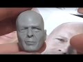 CURSO ESCULTURA CABEÇA BRUCE WILLIS EM POLÍMERO - PARTE 1