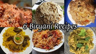 6 Briyani with 6 YouTubers part-1|Must try briyani recipes|World famous Briyani|Top Briyanivarieties