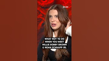 What Not To Do When You Meet Millie Bobby Brown & Noah Schnapp IRL #milliebobbybrown #noahschnapp