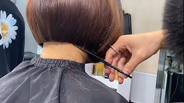 Dang Hieu. Hướng dẫn cắt tóc ngắn BoB tầng lớp dành cho gương mặt tròn (BoB Layer Claasic Cut)