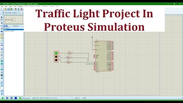 Traffic Light 8051 Microprocessor in Proteus Simulation