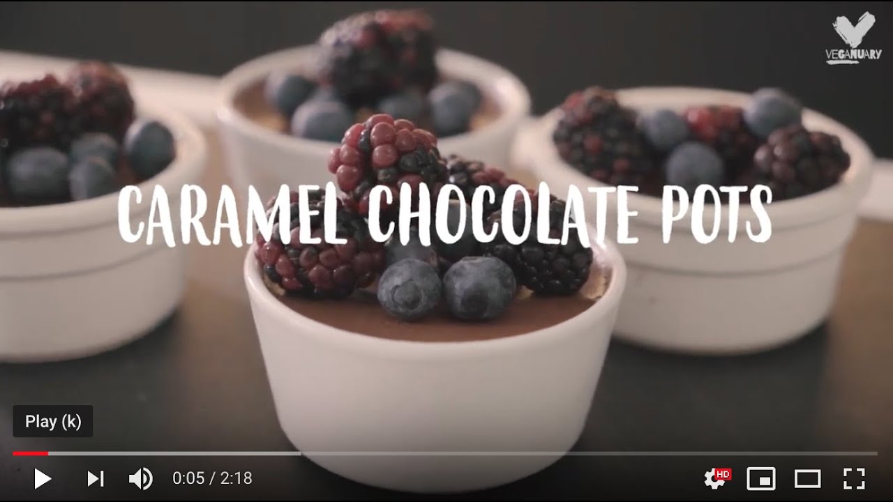 Vegan Salted Caramel Chocolate Pots - Rebel Recipes