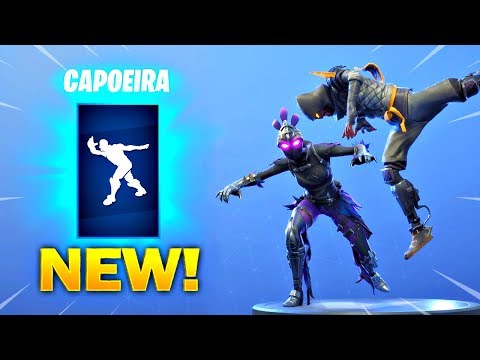 new capoeira emote on all new fortnite skins with all popular fortnite skins - capoeira fortnite