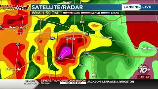 Tornado Warning Issued For Eaton And Ingham Counties