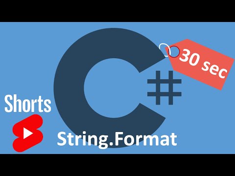 C# String.Format за 30 секунд #Shorts