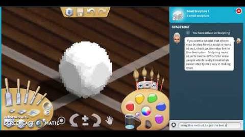 Smallworlds/Minimundos Sculpting Tutorial - Sculpting Round Objects (Not Step by Step)