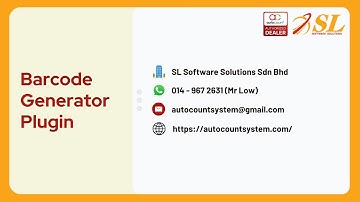📌 还在手动输入SKU？AutoCount Barcode Generator 一键生成Barcode，库存追踪更精准，结账So Easy!