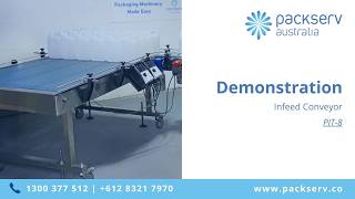 PIT-8 Square Infeed Conveyor - Efficient Container Feeding for Automated Packaging Lines