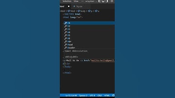 #html email link in just 35 second#short #shots