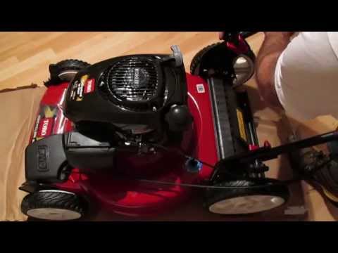 Assembling a new lawn mower