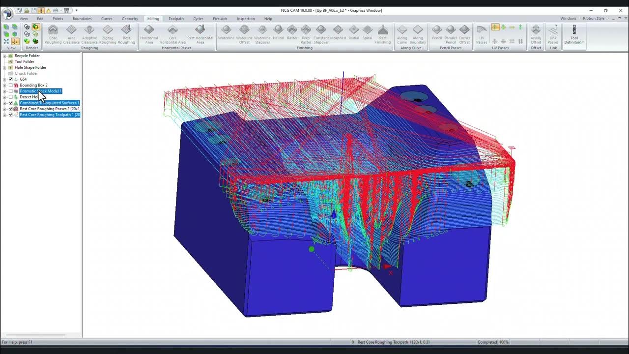 Vistazo inicial al ncg cam v19 para superficies 3d youtube
