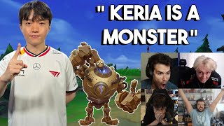 Streamers React to Keria Clutching Game 5 for T1 Against DK