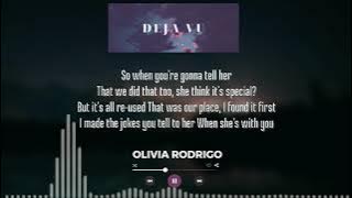 Deja Vu -  Olivia Rodrigo Lyrics TikTok