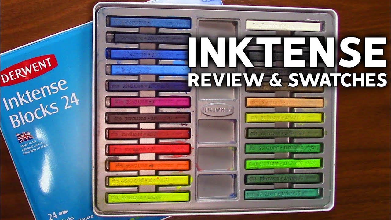 DERWENT INKTENSE BLOCKS 24 SET • Review & Swatches 